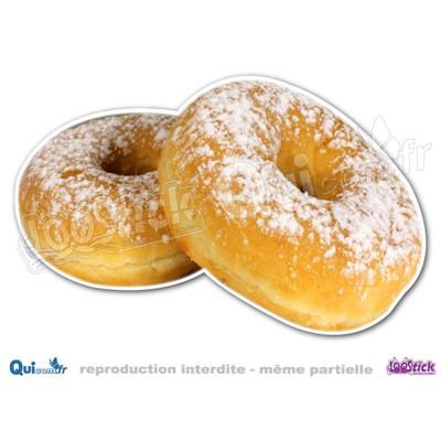 Autocollant Donuts Sucre Glace
