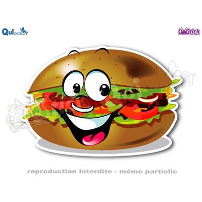 Autocollant Cartoon KEBAB sandwich