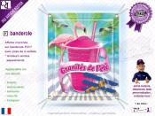 PLV Granités de l'été | choix : affiche autocollante - diffusant pour enseigne lumineuse - banderole - toile imprimée