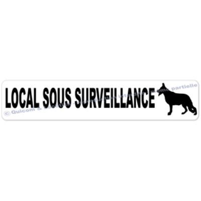 Autocollants Local sous Surveillance Canine (PM)