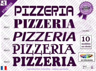 Stickers Lettrage PIZZERIA (ref1)