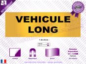 VEHICULE LONG adhsif - magnet - bche