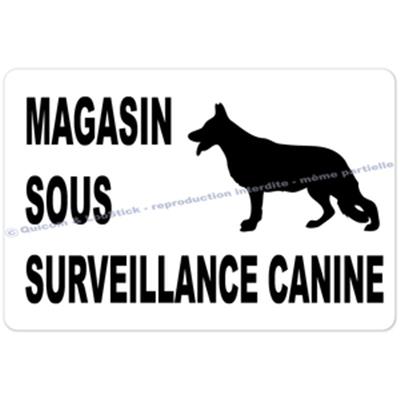 Autocollants Magasin sous Surveillance Canine (GM)