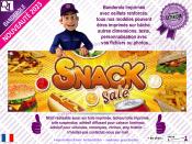 Banderole SNACK Sal plv stand Food Truck