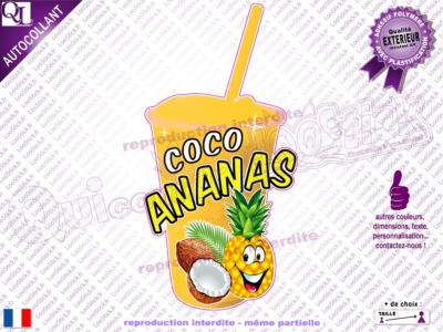 Autocollant GRANITA Coco Ananas