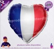 Autocollant BALLON COEUR TRICOLORE ref1
