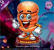 Autocollant BEIGNETS COMIQUE ref1