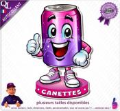 Autocollant CANETTES COMIQUE ref1