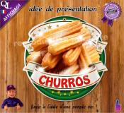 PANCARTE PLV PVC CHURROS ruban forain