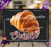 Autocollant CROISSANT TITRE détouré forain STICKER