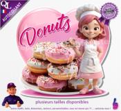 Autocollant DONUTS COEUR chef 2