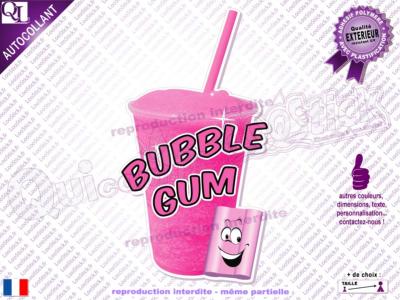 Autocollant GRANITA BUBBLE GUM comique