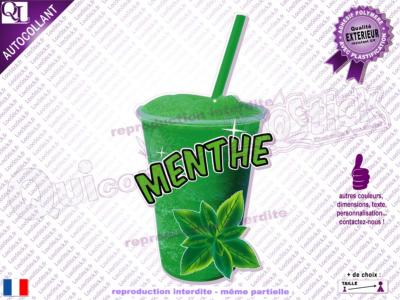 Sticker autocollant GRANITA MENTHE résistant UV