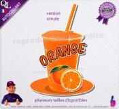 autocollant GRANITE parfum ORANGE sticker
