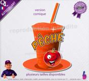 autocollant GRANITE parfum PECHE sticker