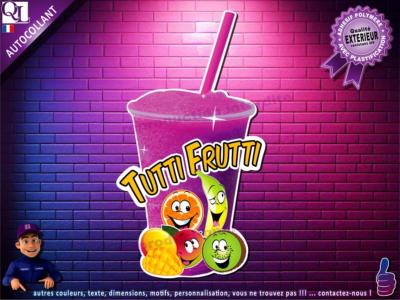 autocollant GRANITE parfum TUTTI FRUTTI sticker