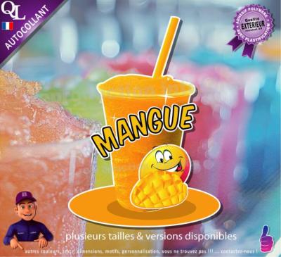 autocollant GRANITE parfum MANGUE sticker