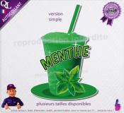 autocollant GRANITE parfum MENTHE VERTE sticker