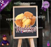 Autocollant MADELEINES de COMMERCY TITRE sticker