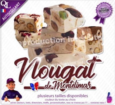 Autocollant NOUGAT de MONTELIMAR TITRE sticker