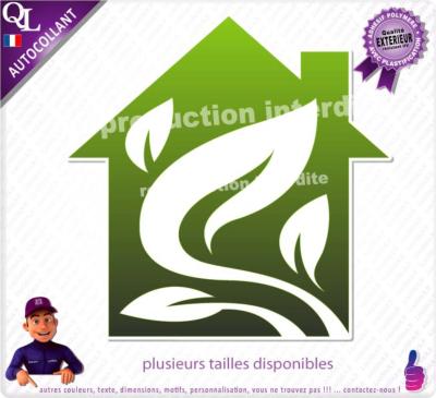 Autocollant LOGO ref 4 paysagiste jardinier elagueur