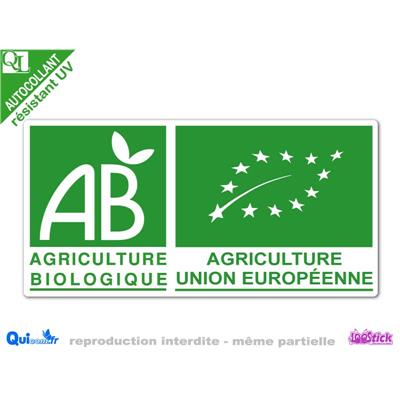 sticker autocollant AB - UNION EUROPEENNE résistant UV