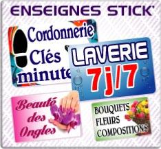 Enseignes Stick