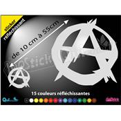 Sticker SIGLE ANARCHISTE réfléchissant