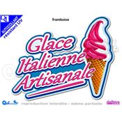 GLACE ITALIENNE ARTISANALE TITRE autocollant