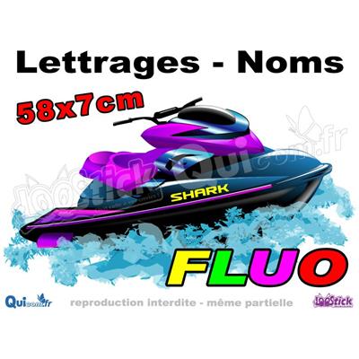 Lettrages Jet-Ski Adhésif FLUO 58cm