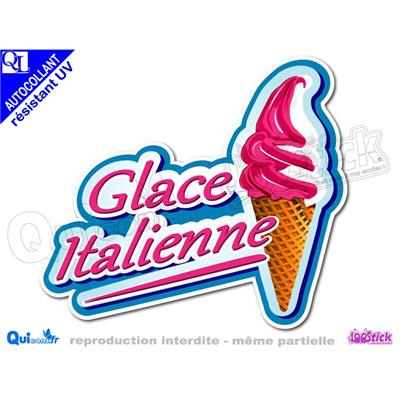 GLACE ITALIENNE TITRE autocollant