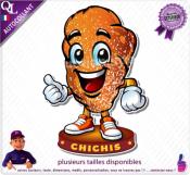 Autocollant CHICHIS MASCOTTE COMIQUE ref1