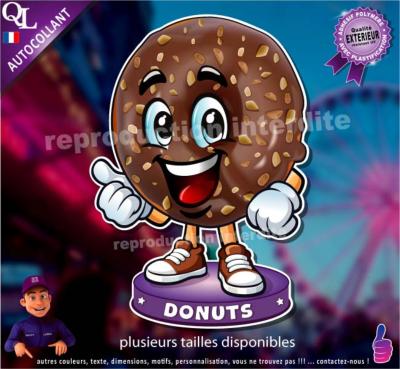 Autocollant DONUTS COMIQUE ref1