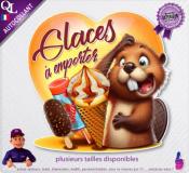 Autocollant GLACES à EMPORTER COEUR castor 1