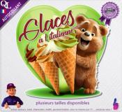 Autocollant GLACES à l'ITALIENNE ours brun 1