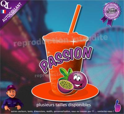 autocollant GRANITE parfum FRUIT DE LA PASSION sticker