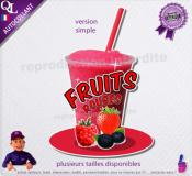 autocollant GRANITE parfum FRUITS ROUGES sticker