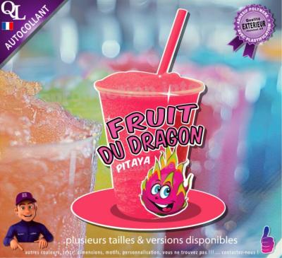 autocollant GRANITE parfum PITAYA FRUIT DU DRAGON sticker
