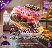 Autocollant L'ECLAIR nos patissiers ont du talent