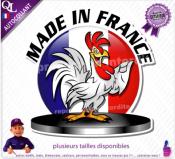 Autocollant MADE IN FRANCE COQ PODIUM
