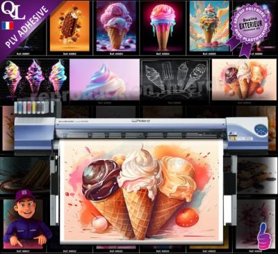 impression PLV adhésive collection FOOD'ART sucré