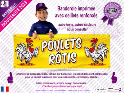 Banderole POULETS Rôtis plv stand rôtisserie