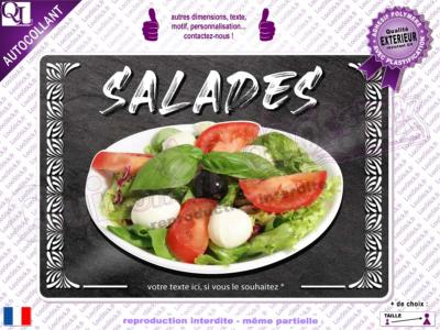 Autocollant SALADE fond ardoise