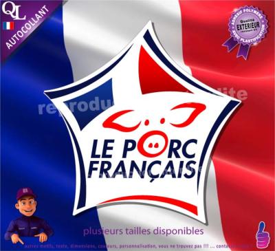 Autocollant VIANDE LE PORC FRANCAIS