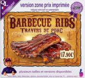 Autocollant BARBECUE RIBS affiche western