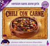 Autocollant CHILI CON CARNE affiche western