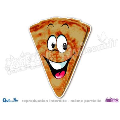 Autocollant Cartoon Crêpe