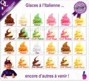 Etiquettes autocollantes PARFUMS GLACE à L'ITALIENNE