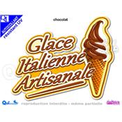 GLACE ITALIENNE ARTISANALE TITRE autocollant