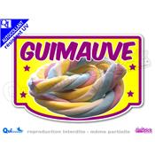 Autocollant GUIMAUVE TRESSEE cadre couleur au choix